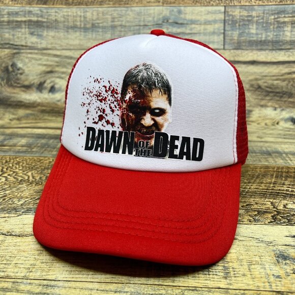 Dawn Of The Dead 1978 Unisex Trucker Hat Red Snapback 70s Horror Baseball Cap - Picture 2 of 8